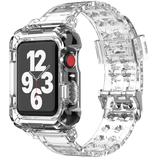 Silicone Apple Watch Band+Case Series 9/8/7/6/5/4/SE