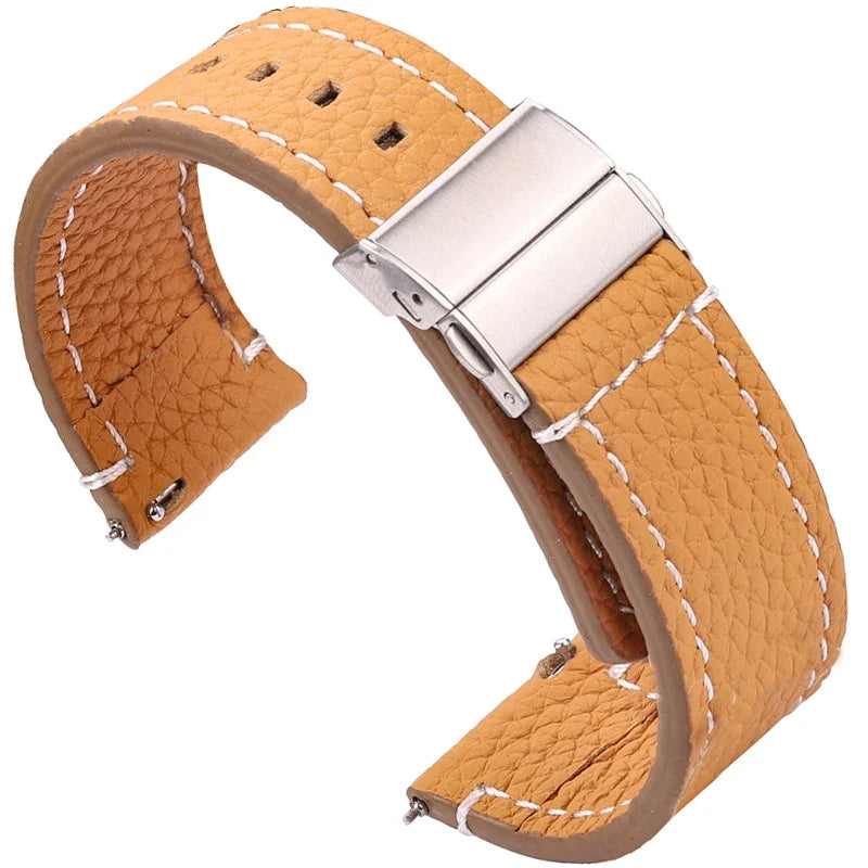 Polar Vantage, Grit X & Ignite Pebbled Leather Band, Folding Clasp