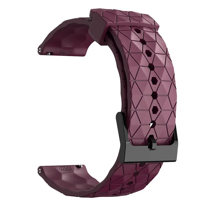 Motorola Moto Watch Geometric Silicone Band with Black Buckle