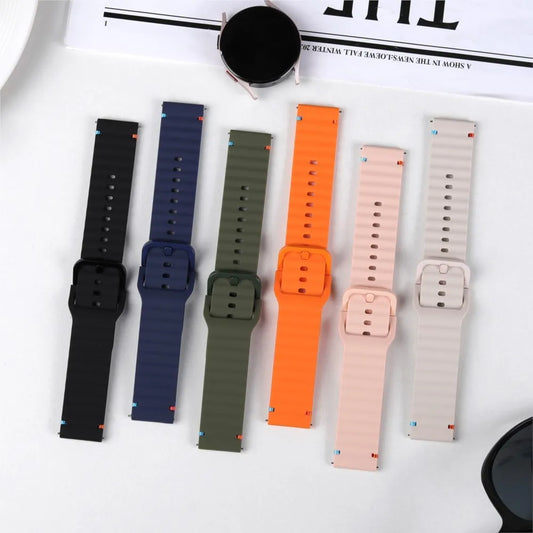 Motorola Moto Smartwatch Silicone Watch Band - Wave Suture Sports Strap