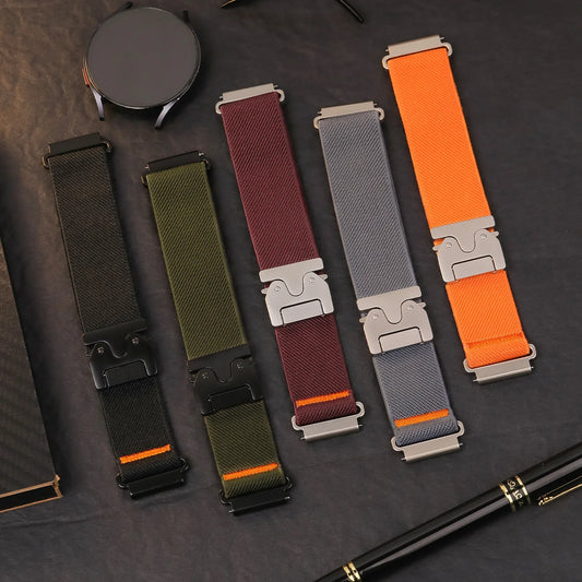 Polar Vantage, Grit X & Ignite Stretch Nylon Band, Metal Clip Buckle