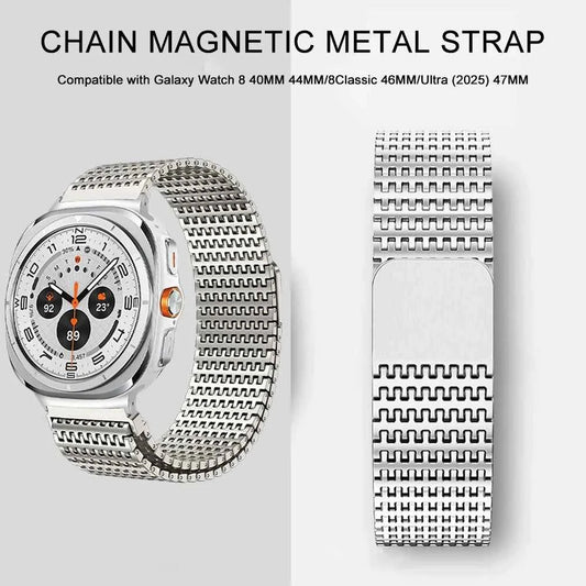 Magnetic Stainless Steel Band for Galaxy Watch 8 & 8 Classic, Ultra 47mm