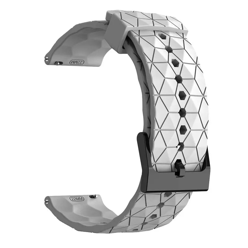 Polar Vantage, Grit X & Ignite Geometric Silicone Band, Black Buckle