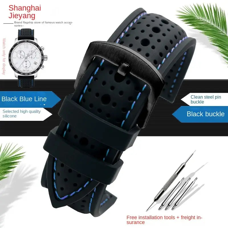 Amazfit Balance, GTR, GTS & Bip Stitched Perforated Silicone Band