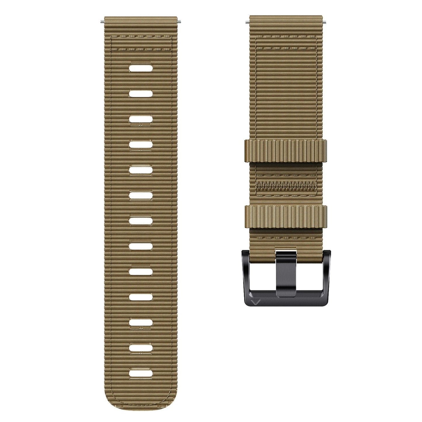 Motorola Moto Watch Ribbed Nylon Band with Black Buckle