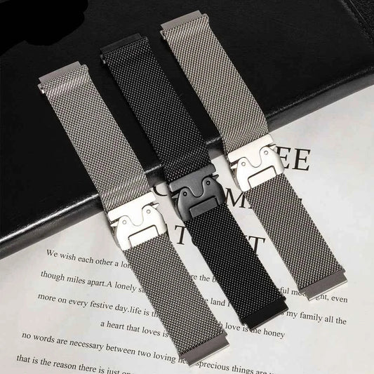 Metal Parachute Buckle Watch Strap – 20mm/22mm | Huawei GT5/GT4/GT3 & Samsung Galaxy