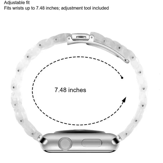 Samsung Galaxy Clear Plastic Link Watch Band – For Watch8/Watch8 Classic/Watch9/Ultra/Ultra2