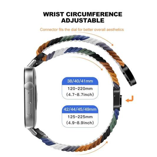Nylon Braided Loop Band for Huawei Watch Fit 4 / Fit 4 Pro / Fit 3 – Magnetic Adjustable