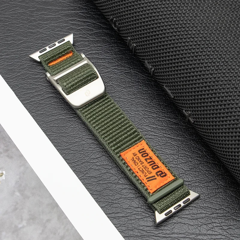 Nylon Sport Watch Band for Apple Watch Ultra 1/2/3 49mm / Series 11 10 9 8 7 6 SE 5 4 – 42/44/45mm
