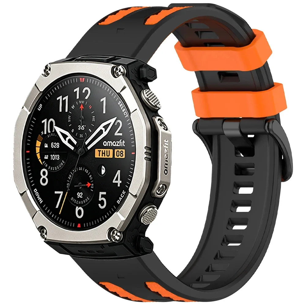 Garmin QuickFit 22/26mm Silicone Band with Contrast Keepers