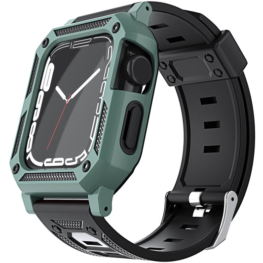 Silicone Strap For Apple Watch Band+Case