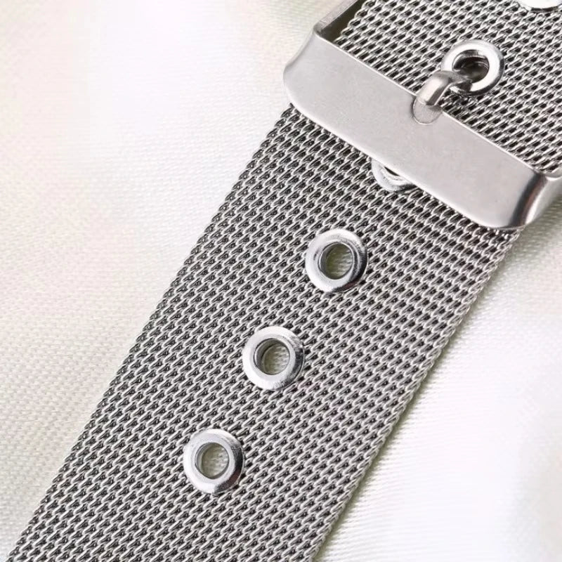 TicWatch Pro 5, Pro 3 & E3 Milanese Mesh Buckle Band, Spring Bars & Tool