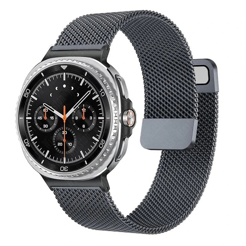 Samsung Galaxy Watch Magnetic Milanese Band | Watch 9 & 8 40mm 44mm / Watch 8 Classic 46mm / Galaxy Ultra 47mm Metal Wristband