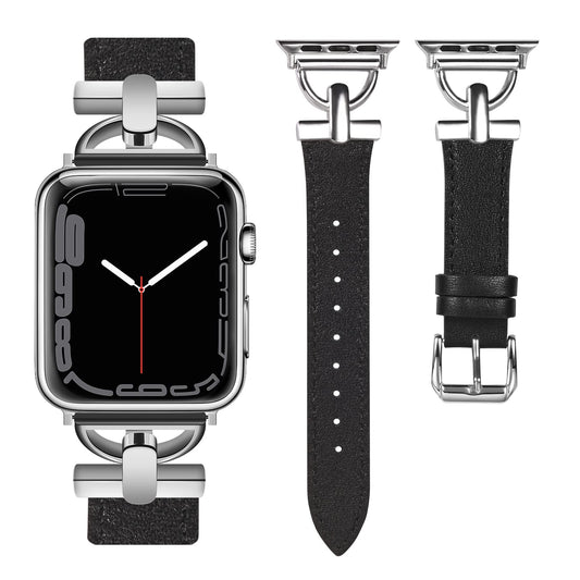 Apple Watch Leather Slim Strap Series 11/10/9/8/7/6/5/4/ SE / Ultra 1/2/3