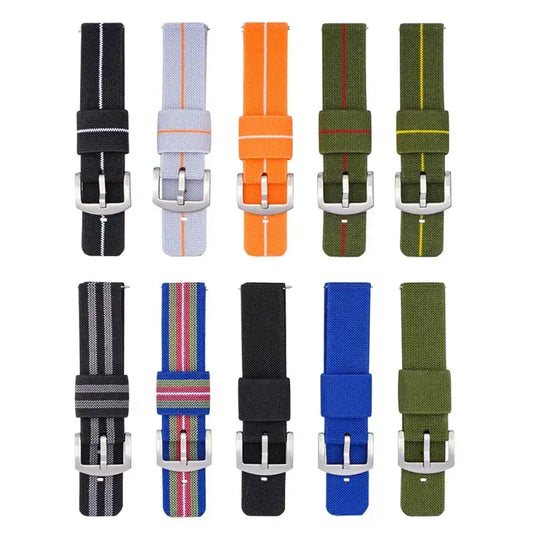 Suunto Race, Vertical & 9 Peak Woven Nylon Band with Fabric Keepers