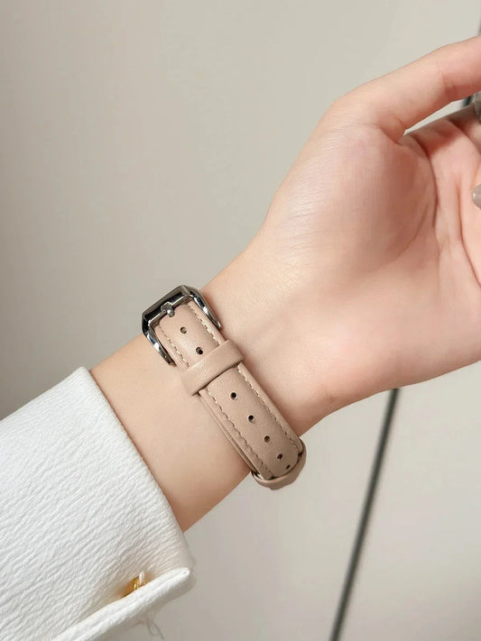 OnePlus Watch Band Leather Slim Strap Bracelet for Smartwatch