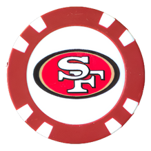 Load image into Gallery viewer, Officially Licensed San Francisco 49ers Poker Chip Ball Marker