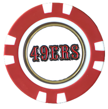 Load image into Gallery viewer, Officially Licensed San Francisco 49ers Poker Chip Ball Marker