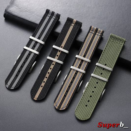OnePlus Watch Ribbed Nylon Band, Two-Piece, Quick Release