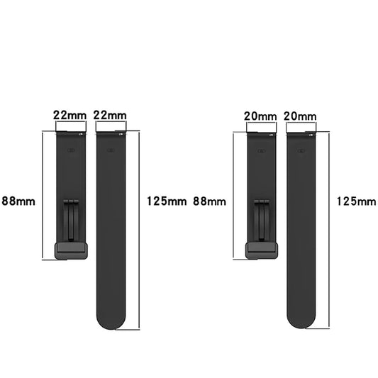 Motorola Moto Watch Silicone Band with Magnetic Folding Clasp