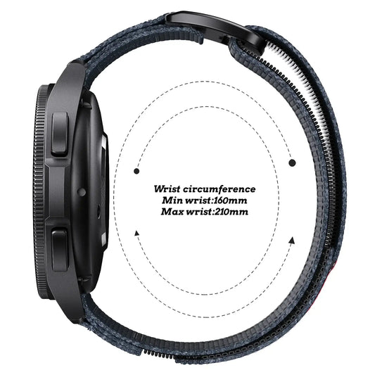 Amazfit Balance, GTR, GTS & Bip Firm Nylon Loop Band, Woven Patch