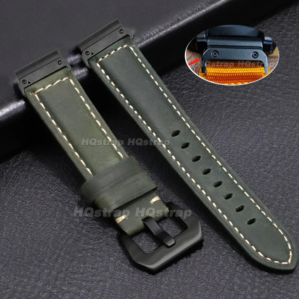 Garmin QuickFit 20/22/26mm Vintage Leather Band