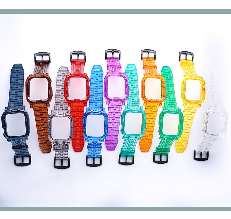 Apple Watch Silicon Band+Case - Stylish Protection for Your Device