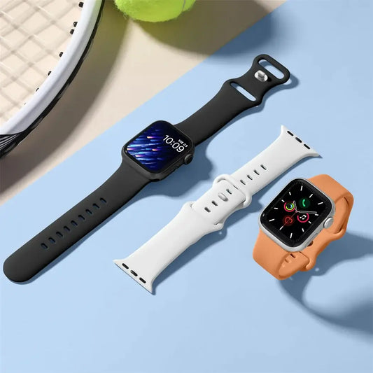 Apple Watch Silicone Band - Soft Waterproof Flexible Strap