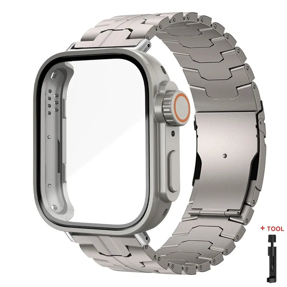 Stainless Steel Band + PC Case for Huawei Watch Fit 4 Pro / Fit 4 / Fit 3
