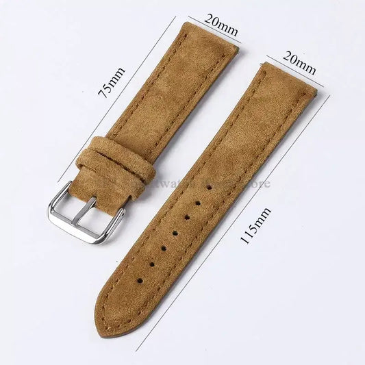 Amazfit Balance, GTR, GTS & Bip Vintage Suede Leather Band