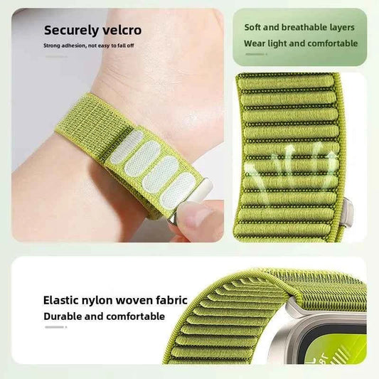 Nylon Loop Band for Samsung Galaxy Watch 9 & 8 40mm 44mm & Classic 46mm | Adjustable Replacement Strap