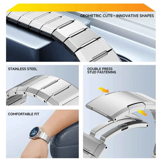 22MM Luxury Stainless Steel Band for Huawei Watch GT5 Pro / GT5 / GT4 46mm