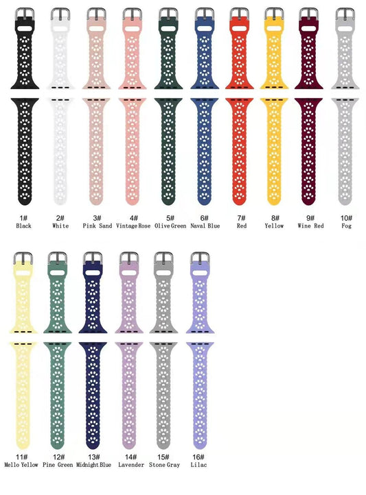 Cat Paw Print Silicone Band for Apple Watch | Series 11, 10, Ultra & More