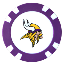 Load image into Gallery viewer, Officially Licensed Minnesota Vikings Poker Chip Ball Marker
