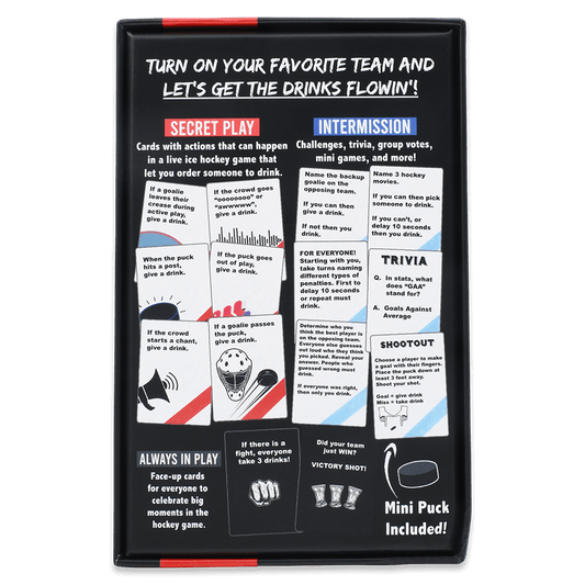 WATCH HOCKEY, GET DRUNK - The Live Hockey Drinking Game