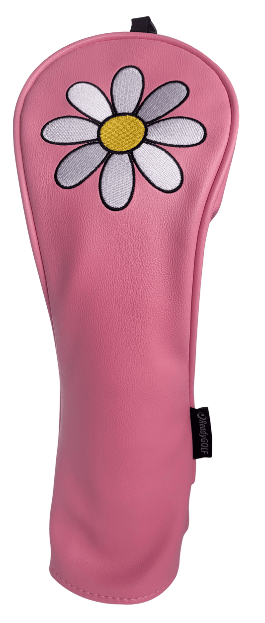 White Daisy Headcover Set: Driver, Fairway & Hybrid by ReadyGOLF
