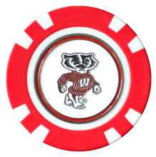 Load image into Gallery viewer, Officially Licensed Wisconsin Badgers Poker Chip Ball Marker