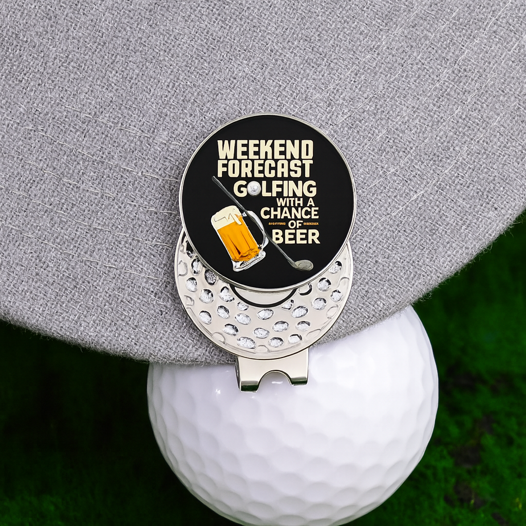 Weekend Forecast Golf Ball Marker Clip