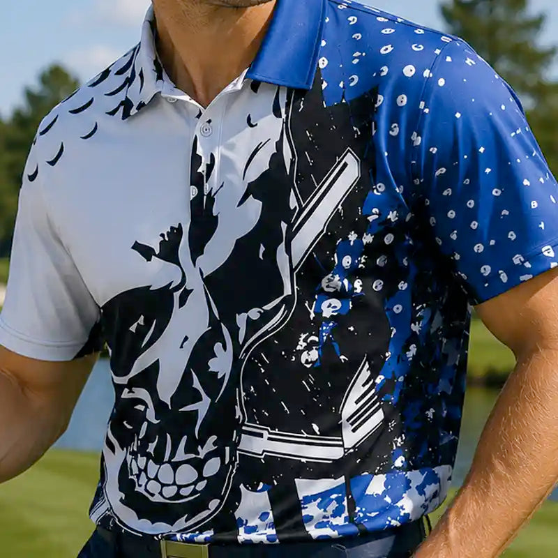 Blade Mens Golf Shirt (Blue)