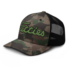 Load image into Gallery viewer, Titties Camo Trucker Hat