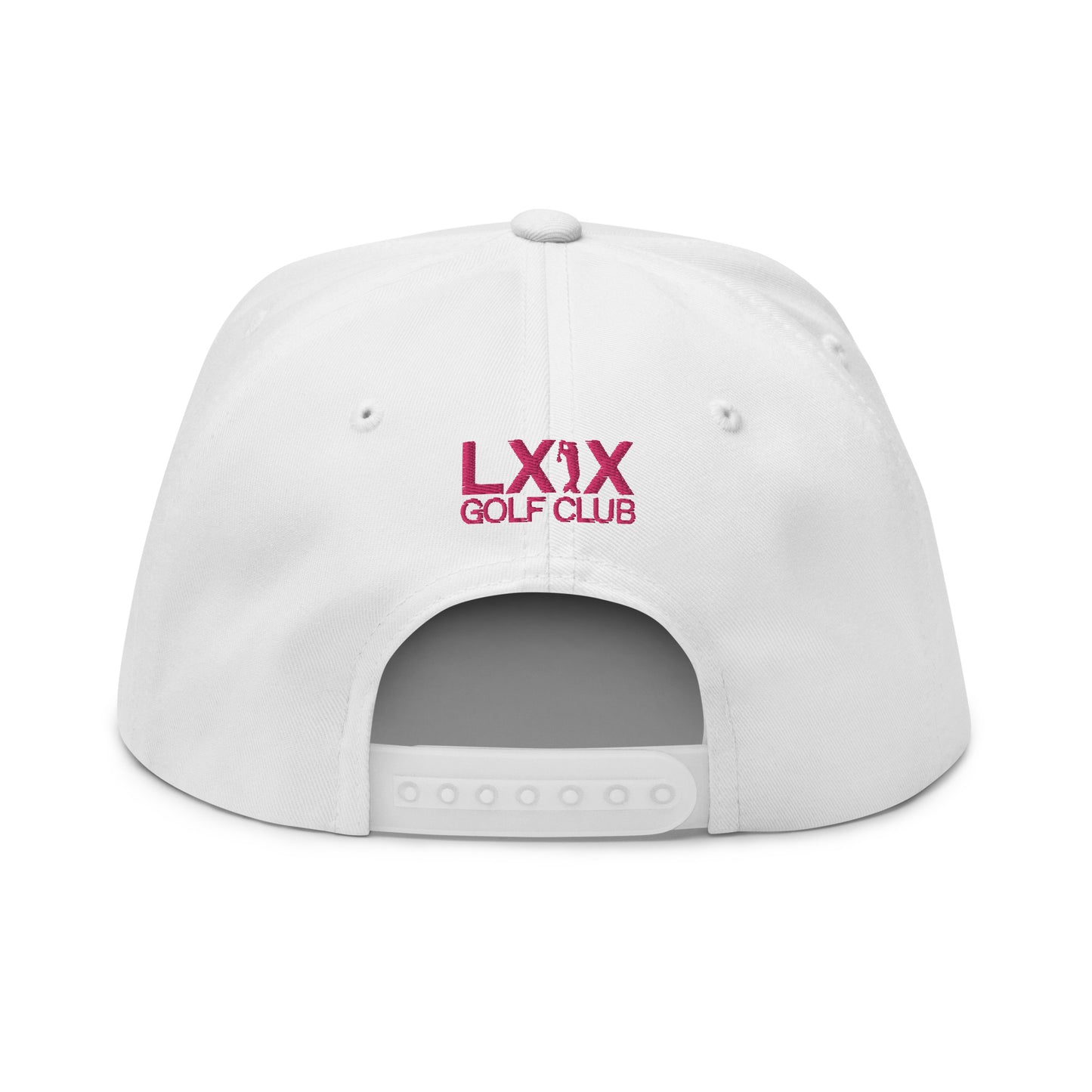 3 Under Par Flat Bill Cap - Pink Logo
