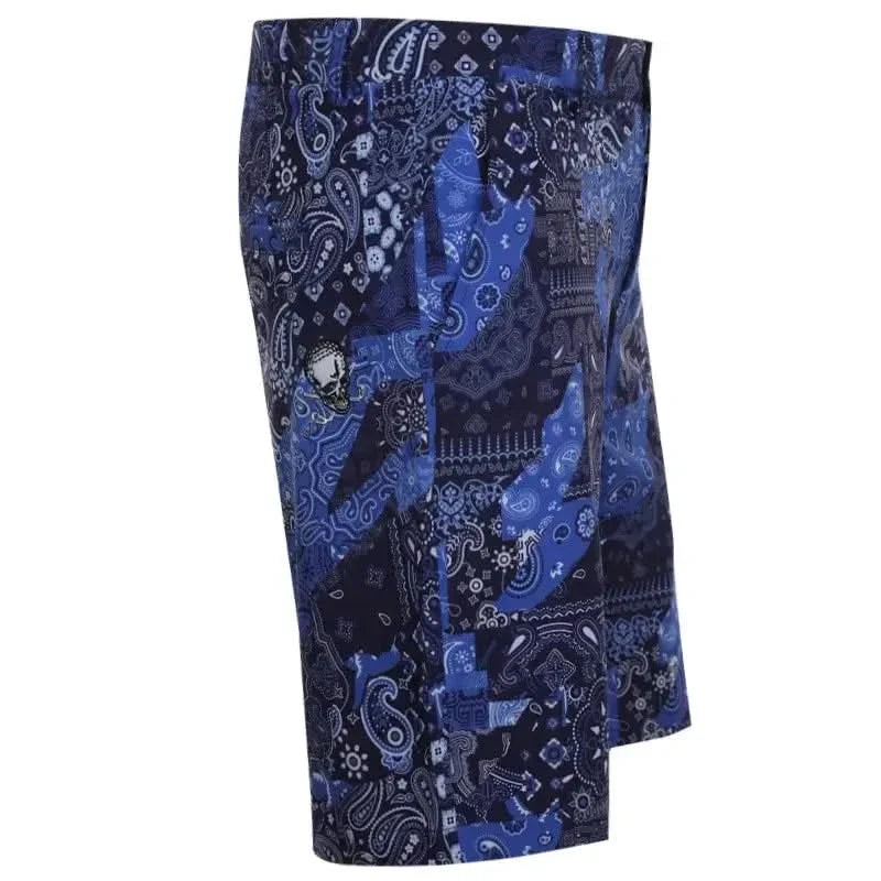 Hustler Cool-Stretch Men's Golf Shorts (Blue)