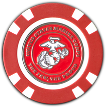 Load image into Gallery viewer, Officially Licensed U.S. Marines Poker Chip Ball Marker