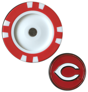 Officially Licensed Cincinnati Reds Poker Chip Ball Marker Short Description: