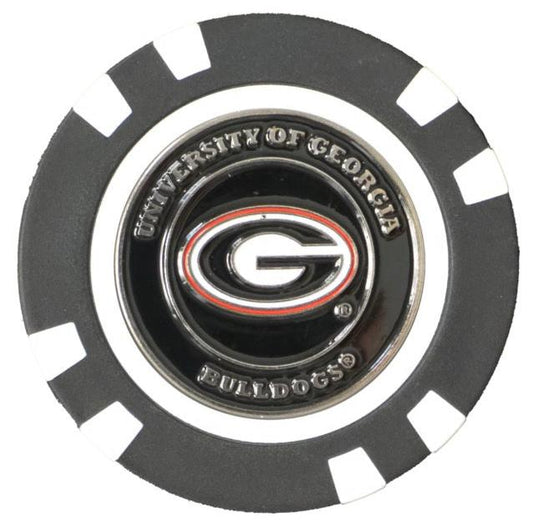 Officially Licensed Georgia Bulldogs Poker Chip Ball Marker