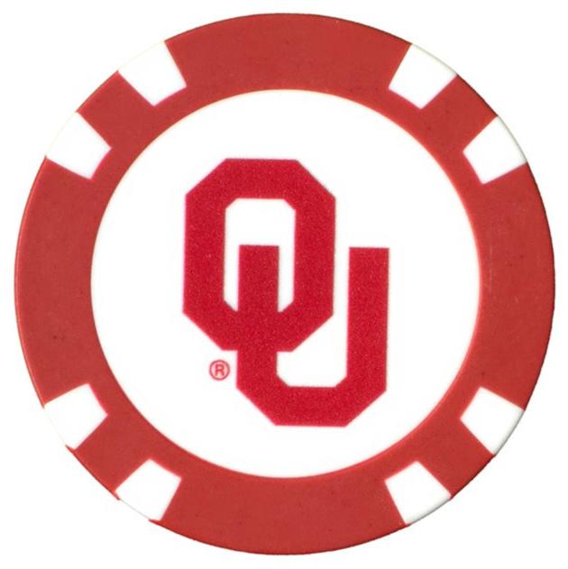 Officially Licensed Oklahoma Sooners Poker Chip Ball Marker
