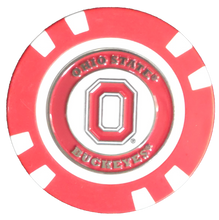 Load image into Gallery viewer, Officially Licensed Ohio State Buckeyes Poker Chip Ball Marker