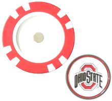 Load image into Gallery viewer, Officially Licensed Ohio State Buckeyes Poker Chip Ball Marker