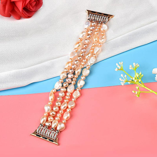 Real Pearl Apple Watch Band Series 11/10/9/8/7/6/5/4/ SE / Ultra 1/2/3