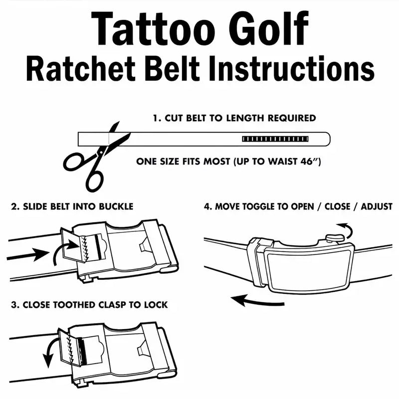 Leather Ratchet Belt - One Size Fits Most (Orange)
